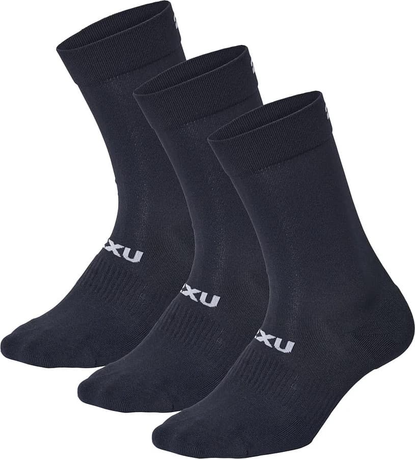 2XU 2XU Crew Socks 3 Pack Black/White