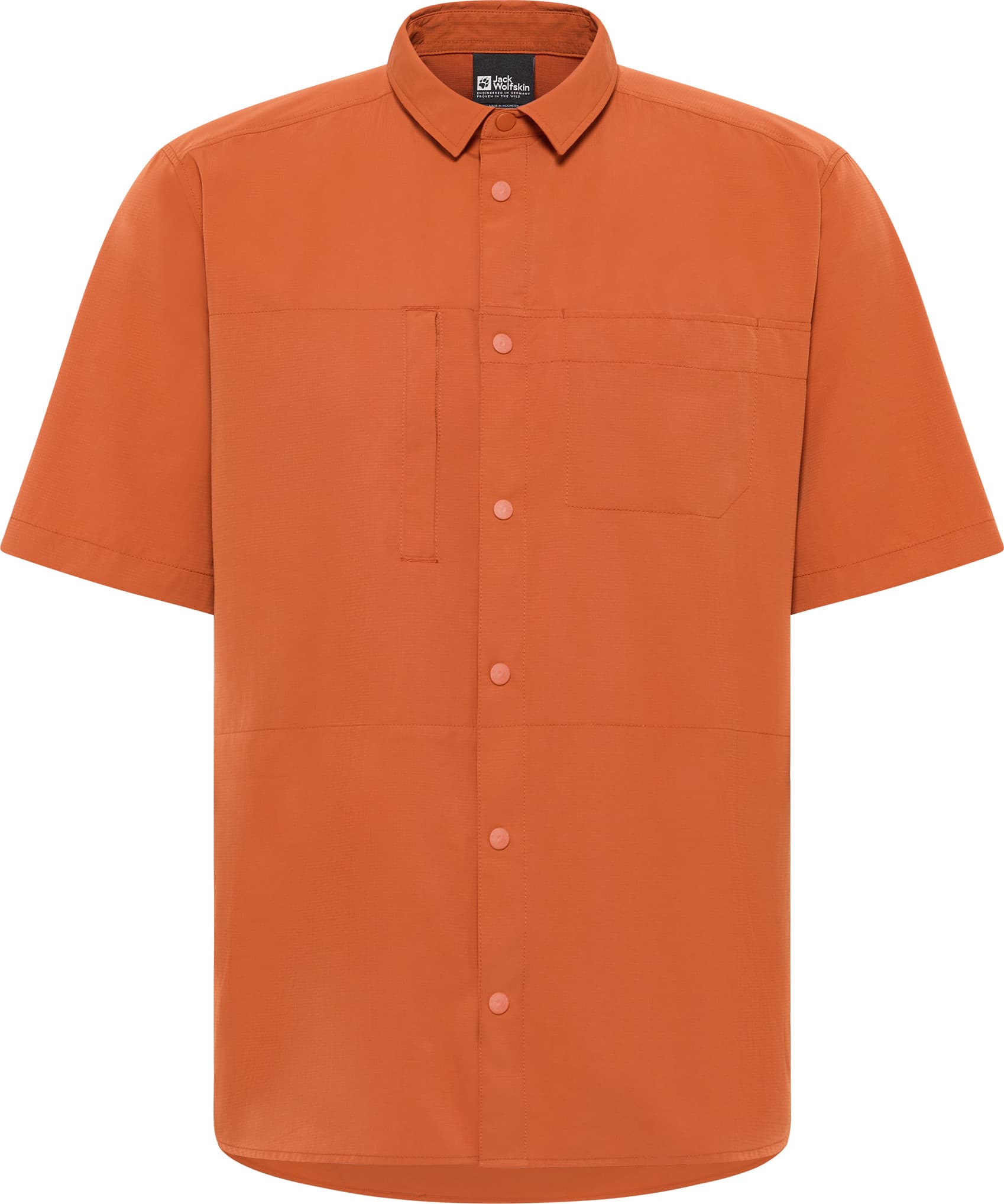 Jack Wolfskin Jack Wolfskin Men's Sierra Canyon Sortsleeve Shirt Burnt Orange