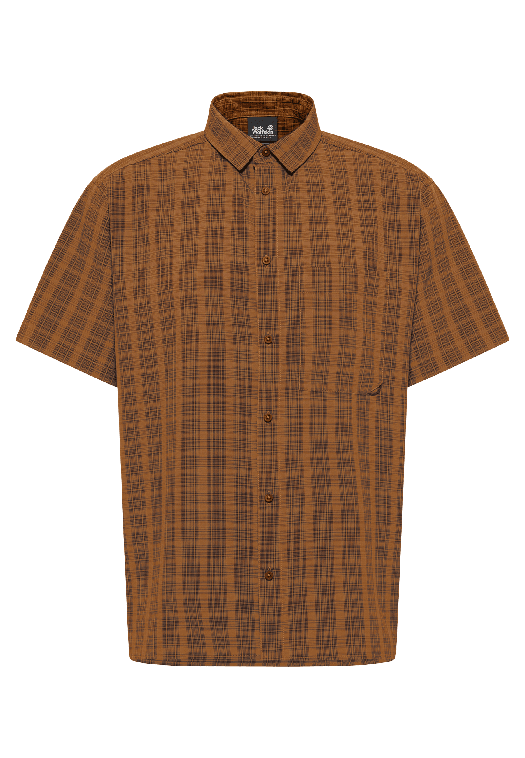 Jack Wolfskin Jack Wolfskin Men's Meseta Shirt Check Autumn Leaves