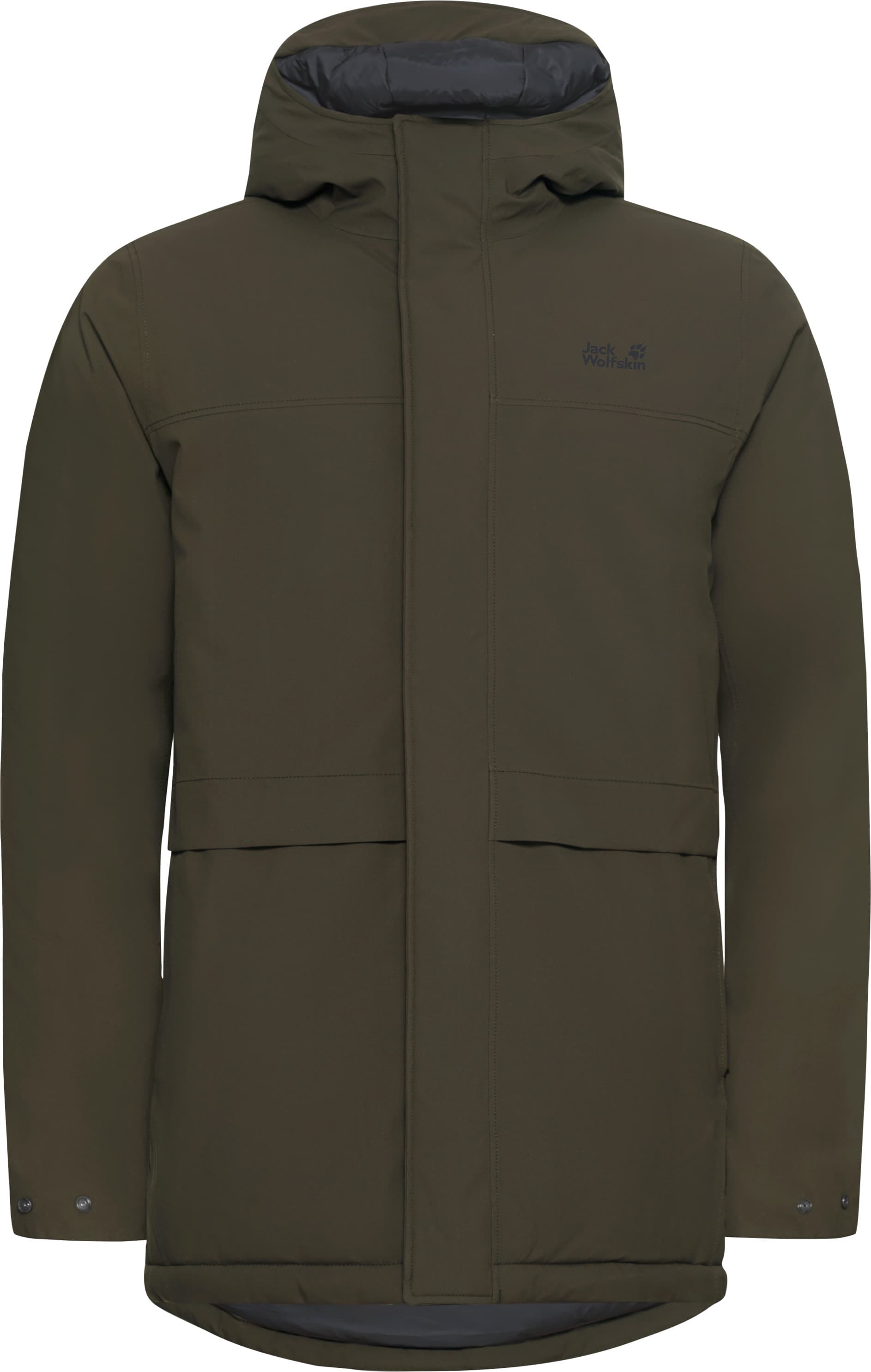 Jack Wolfskin Jack Wolfskin Men's Cold Camp Coat Obsidian Moss