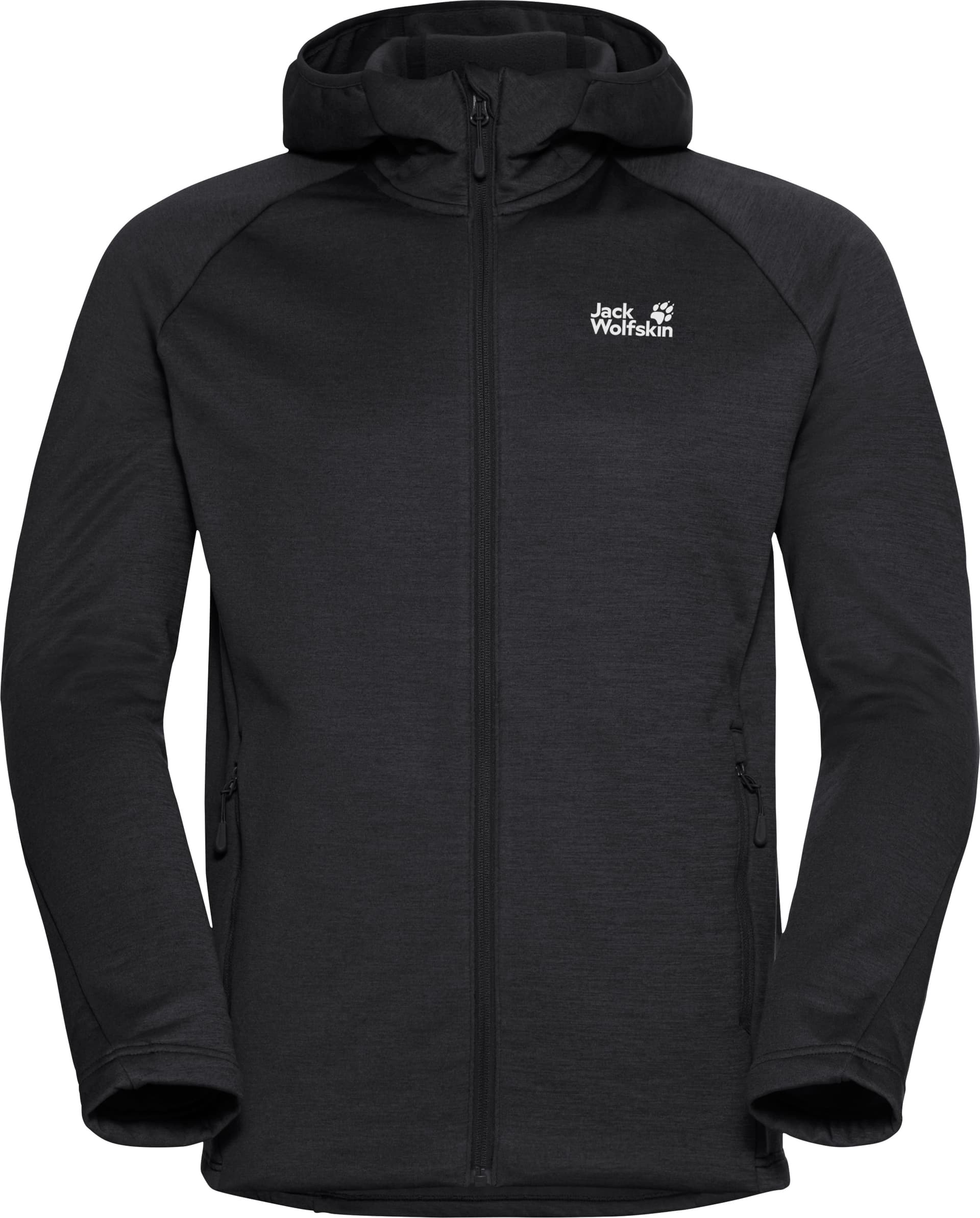 Jack Wolfskin Jack Wolfskin Men's Peak District Hooded Full Zip Black