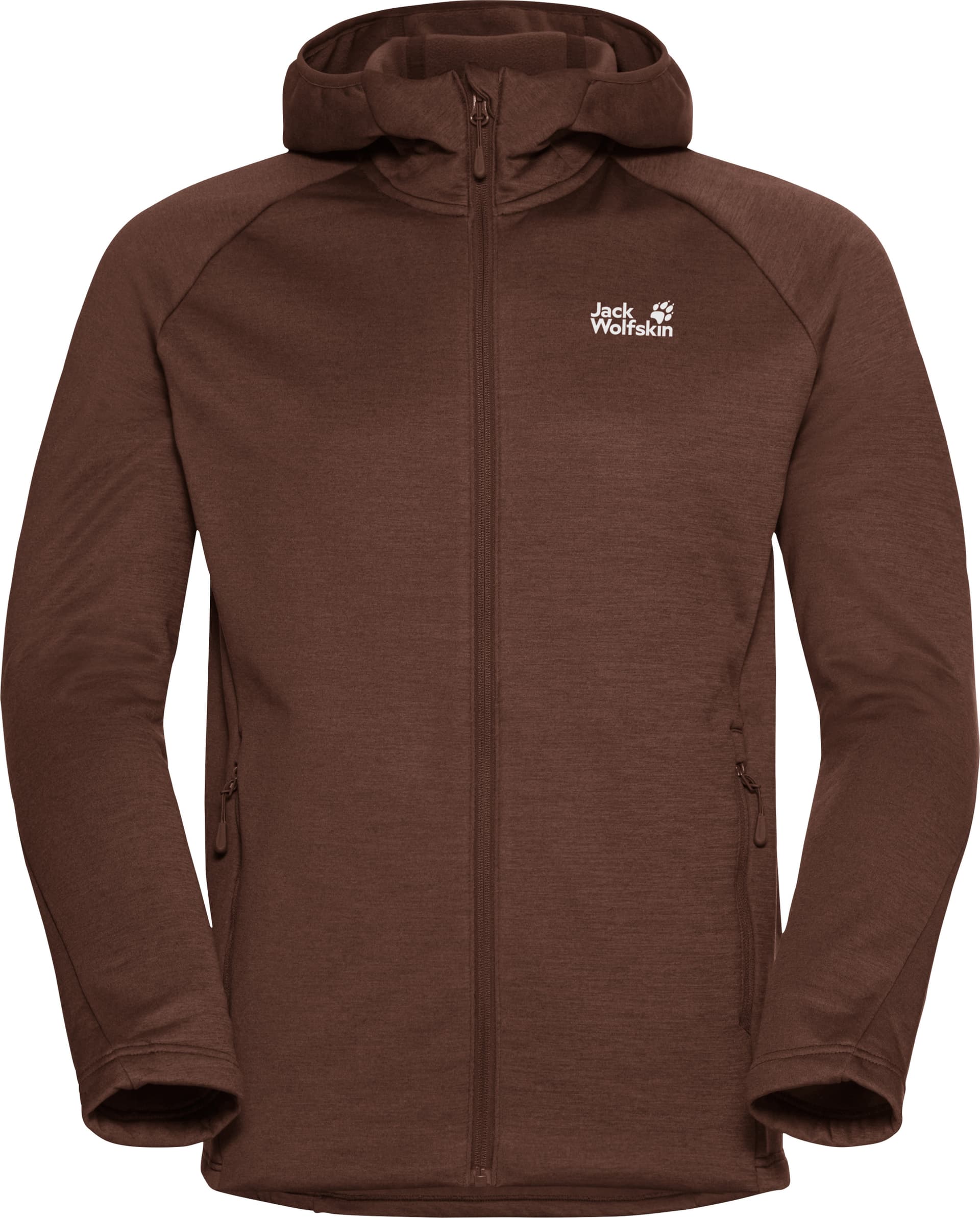 Jack Wolfskin Jack Wolfskin Men's Peak District Hooded Full Zip Hot Choc