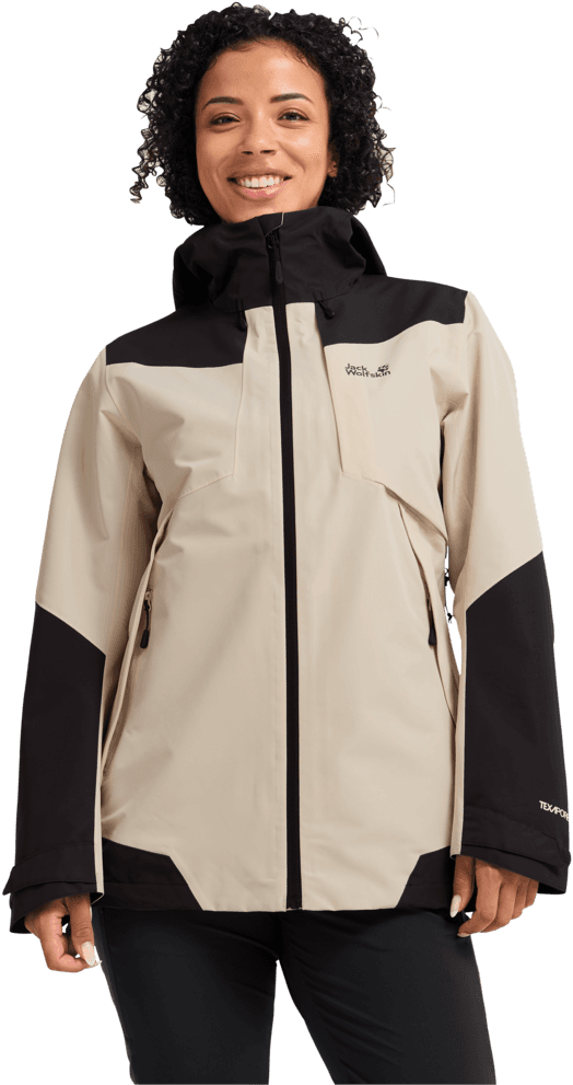 Jack Wolfskin Jack Wolfskin Women's Flextrail 2L Jacket Oyster
