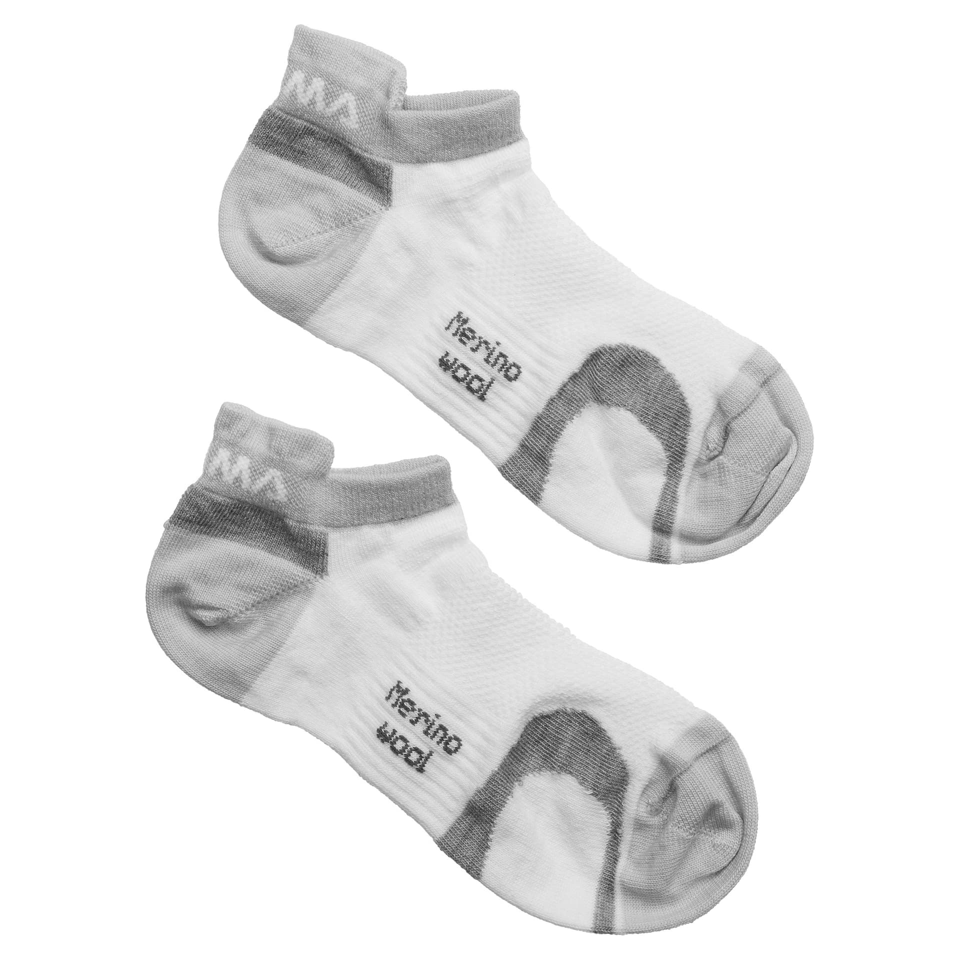 aclima Aclima Ankle Socks 2-Pack White/Grey