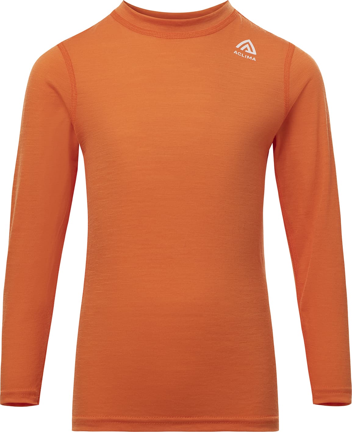aclima Aclima Kids' LightWool Crew Neck  Orange Tiger