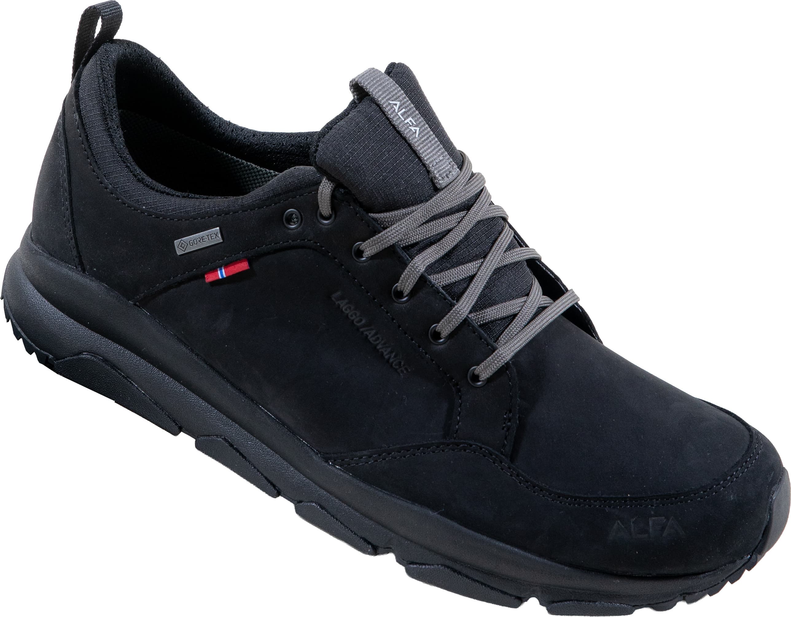 Alfa Alfa Men's Laggo Leather Advance GORE-TEX Black