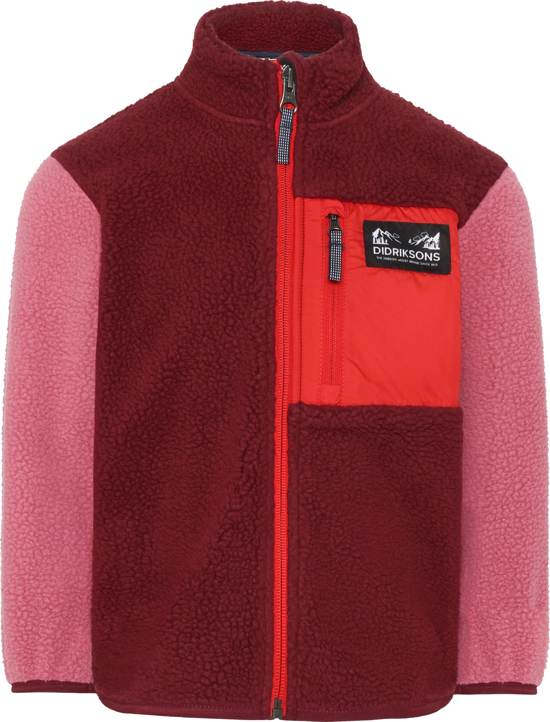 Didriksons Didriksons Kids' Anten Full Zip Anemon Red
