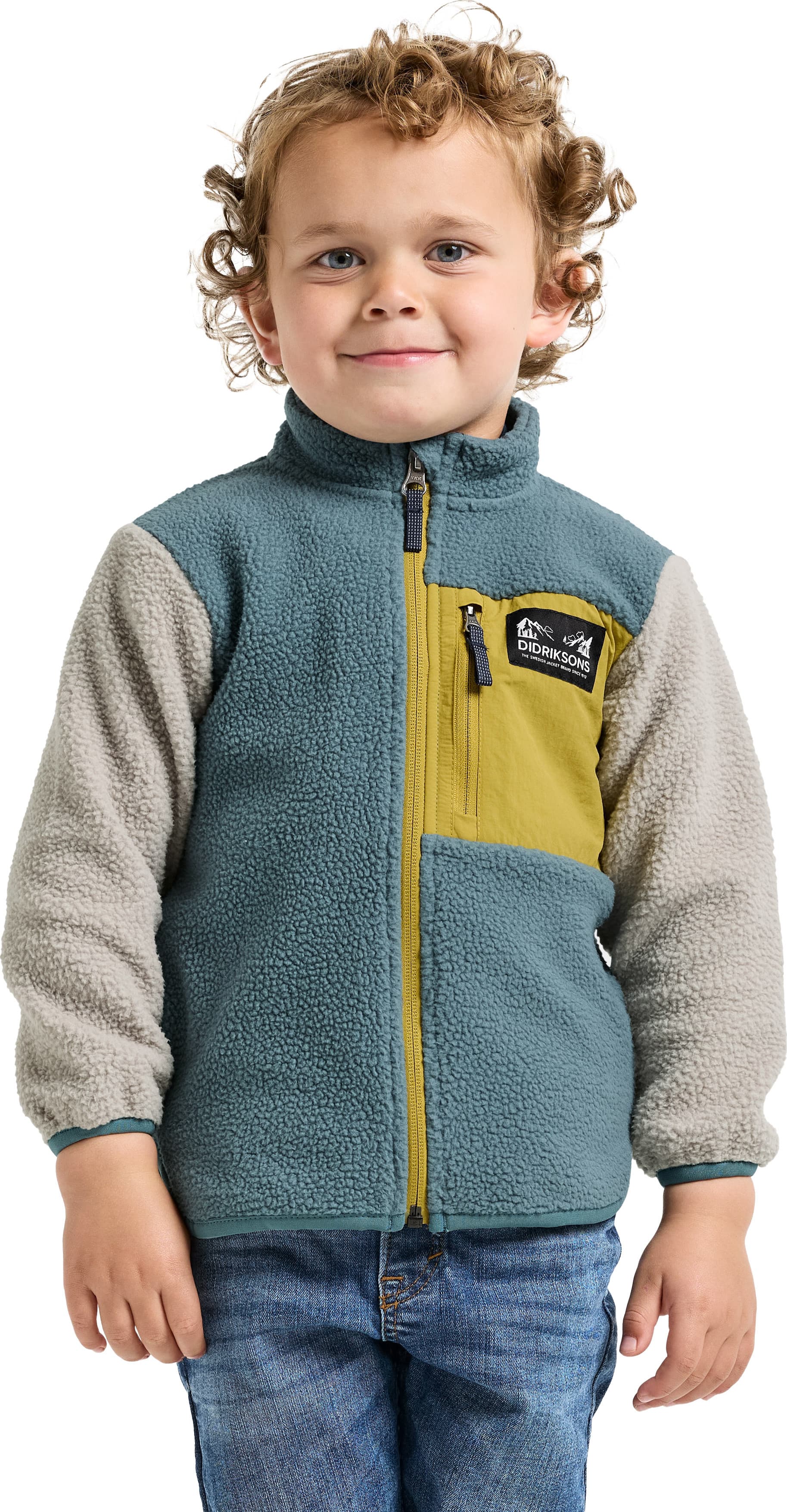 Didriksons Didriksons Kids' Anten Full Zip Factory Blue
