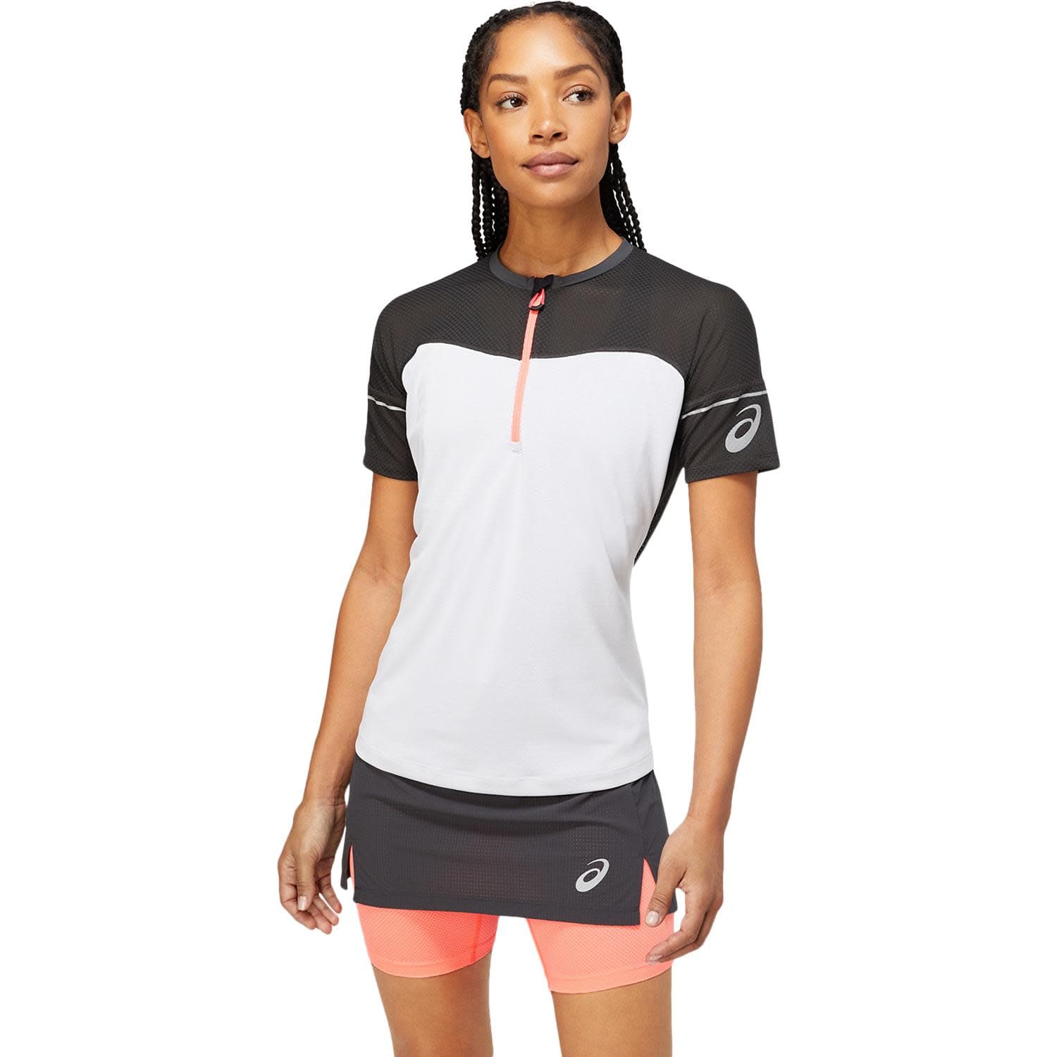 Asics Asics Women's Fujitrail Top Graphite Grey/Brilliant White