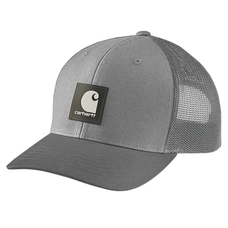 Carhartt Carhartt Twill Mesh-Back Logo Patch Cap Asphalt