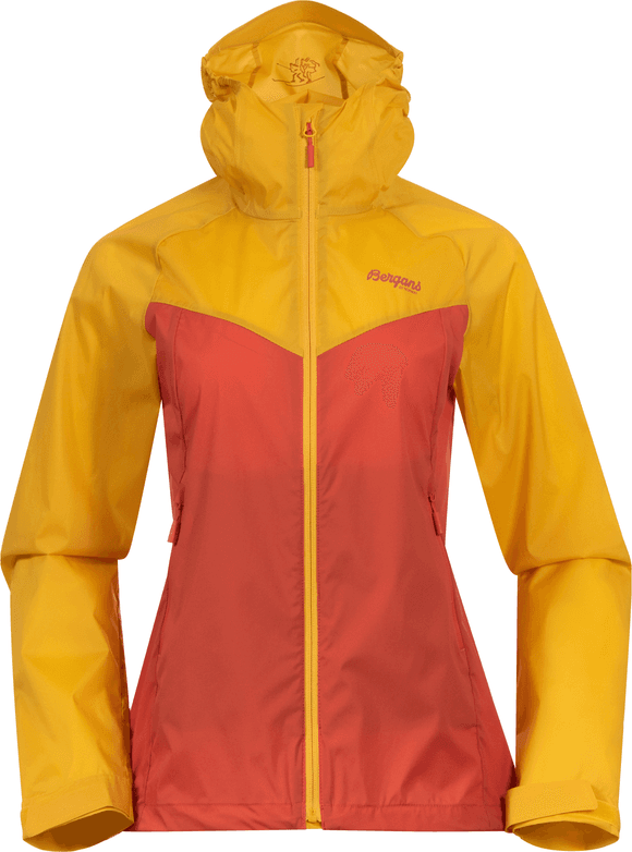 bergans Bergans Women's Microlight Jacket Brick/Light Golden Yellow
