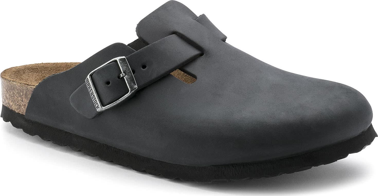 Birkenstock Birkenstock Boston Oiled Leather Narrow Black