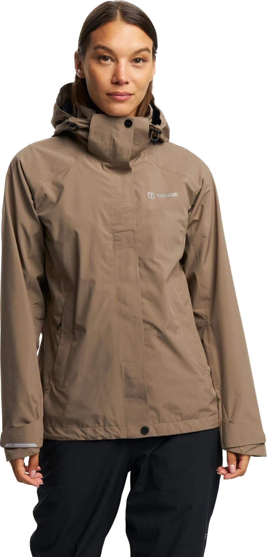 Tenson Tenson Women's Biscaya Storm Rain Jacket Brown
