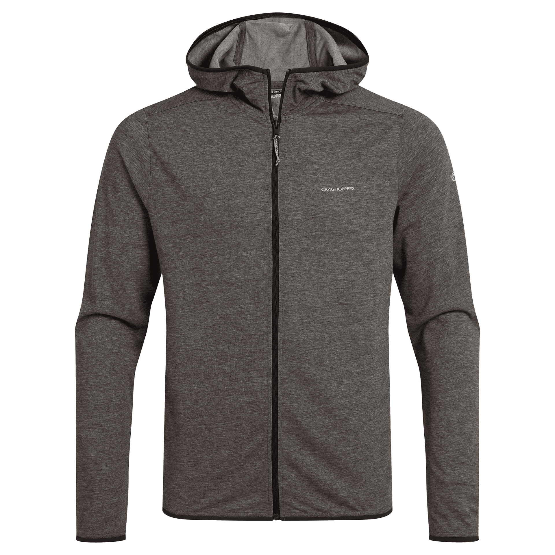 Craghoppers Craghoppers Men's Nosilife Deft Hooded Jacket Black Pepper Marl