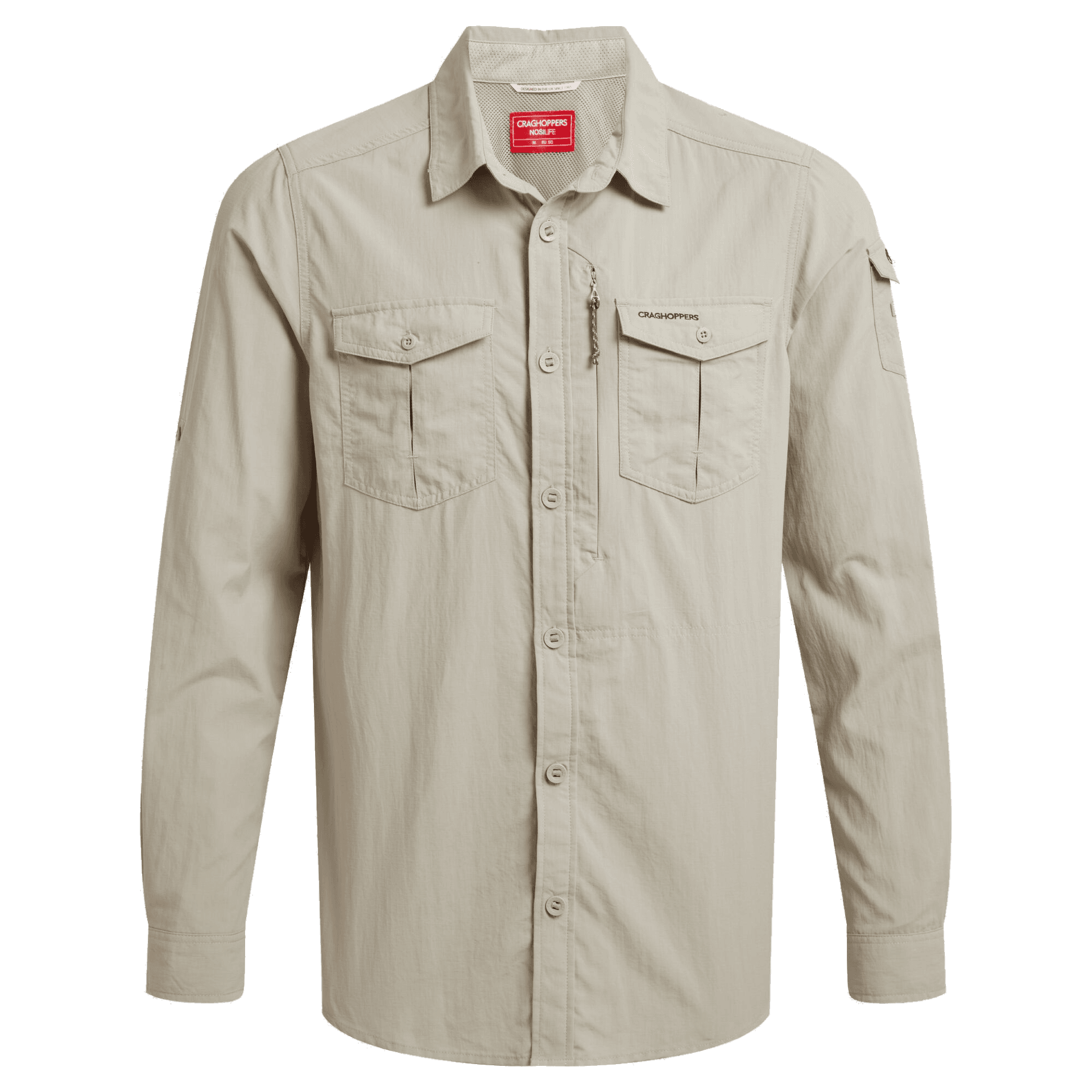 Craghoppers Craghoppers Men's Nosilife Adventure Long Sleeved Shirt III Parchment