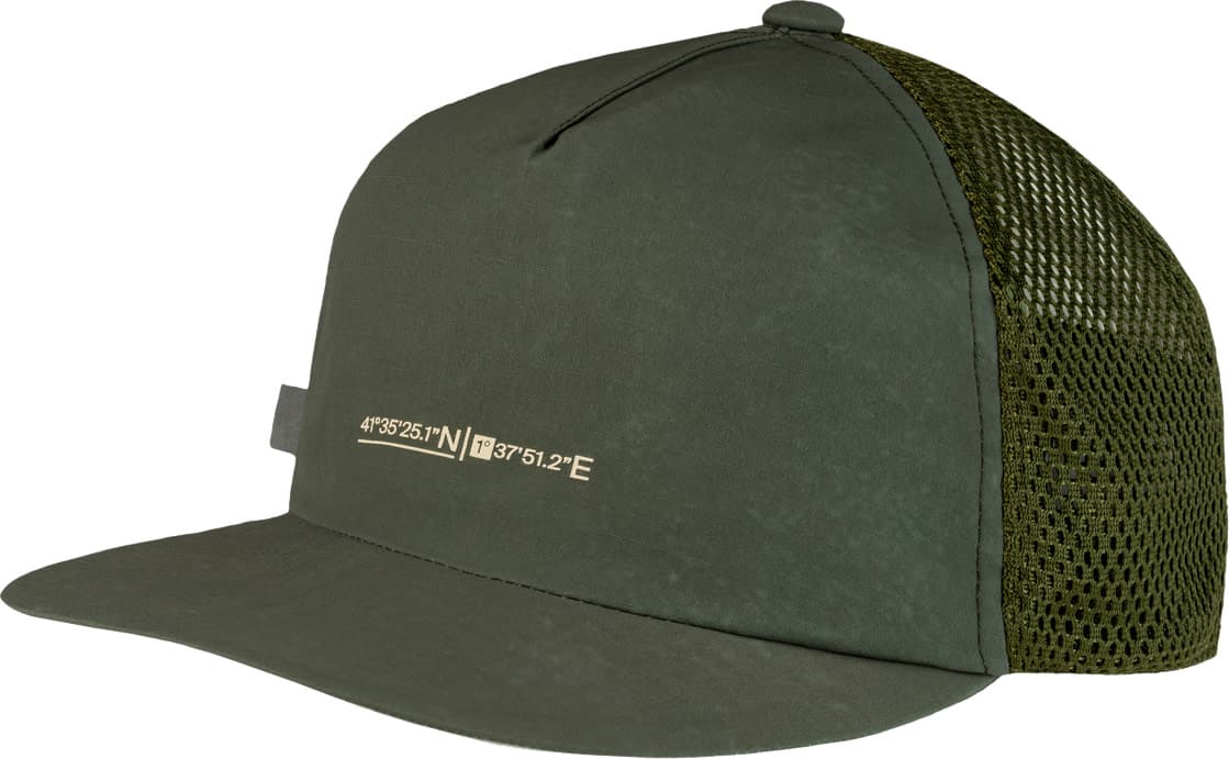 Buff Buff Pack Trucker Cap Solid Military