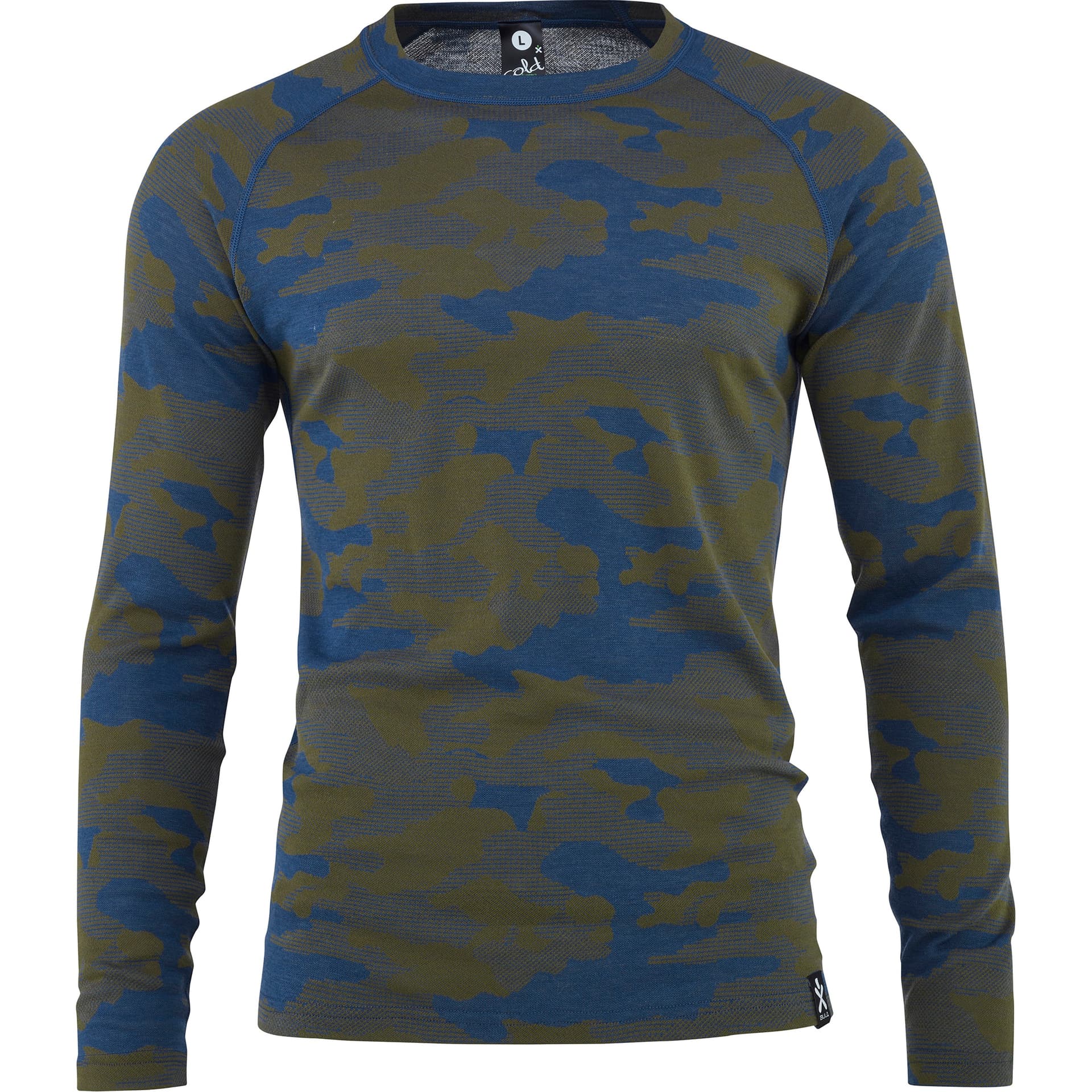 Bula Bula Men's Camo Merino Wool Crew Denim