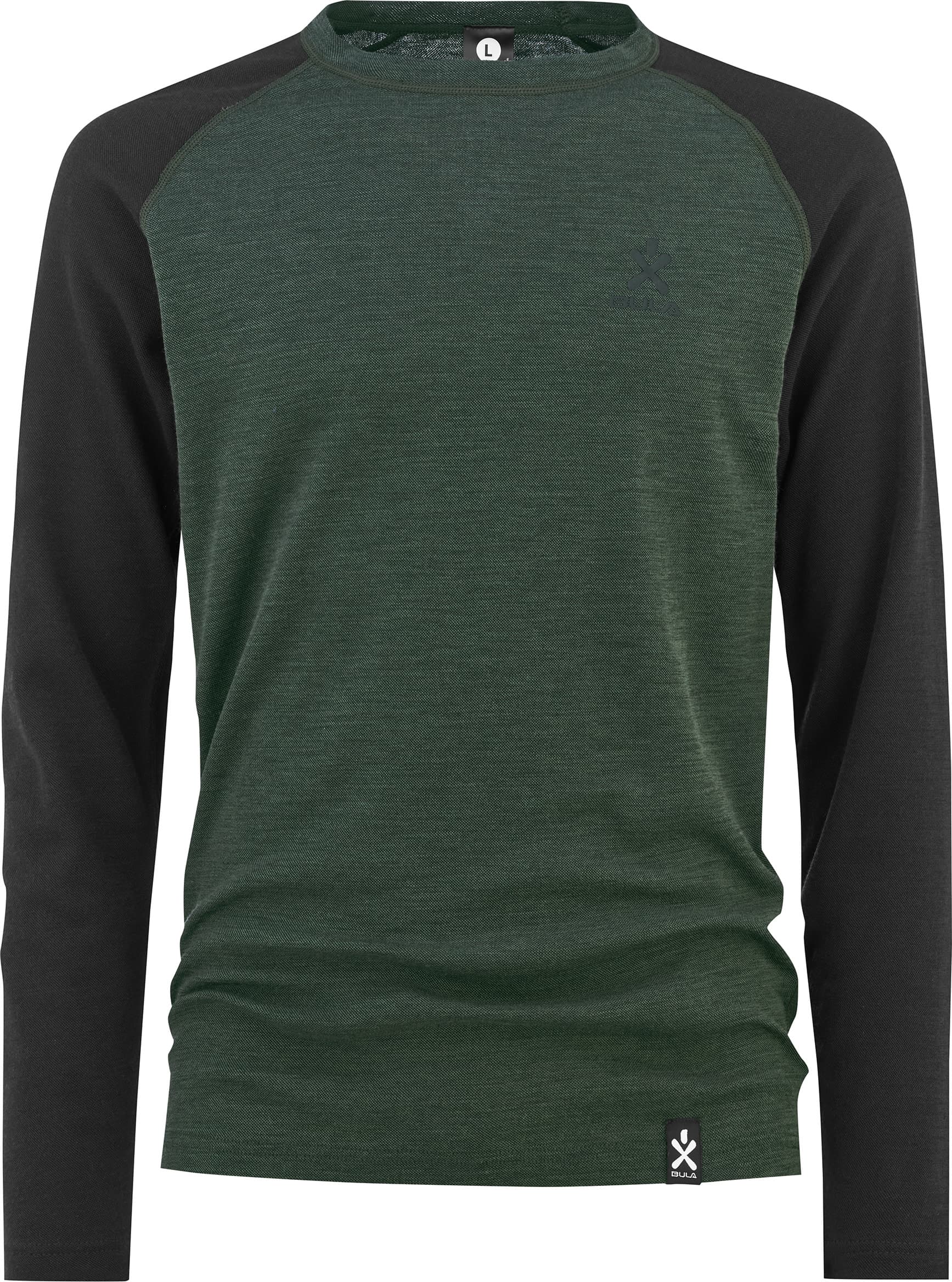 Bula Bula Men's Norm Merino Wool Crew Black