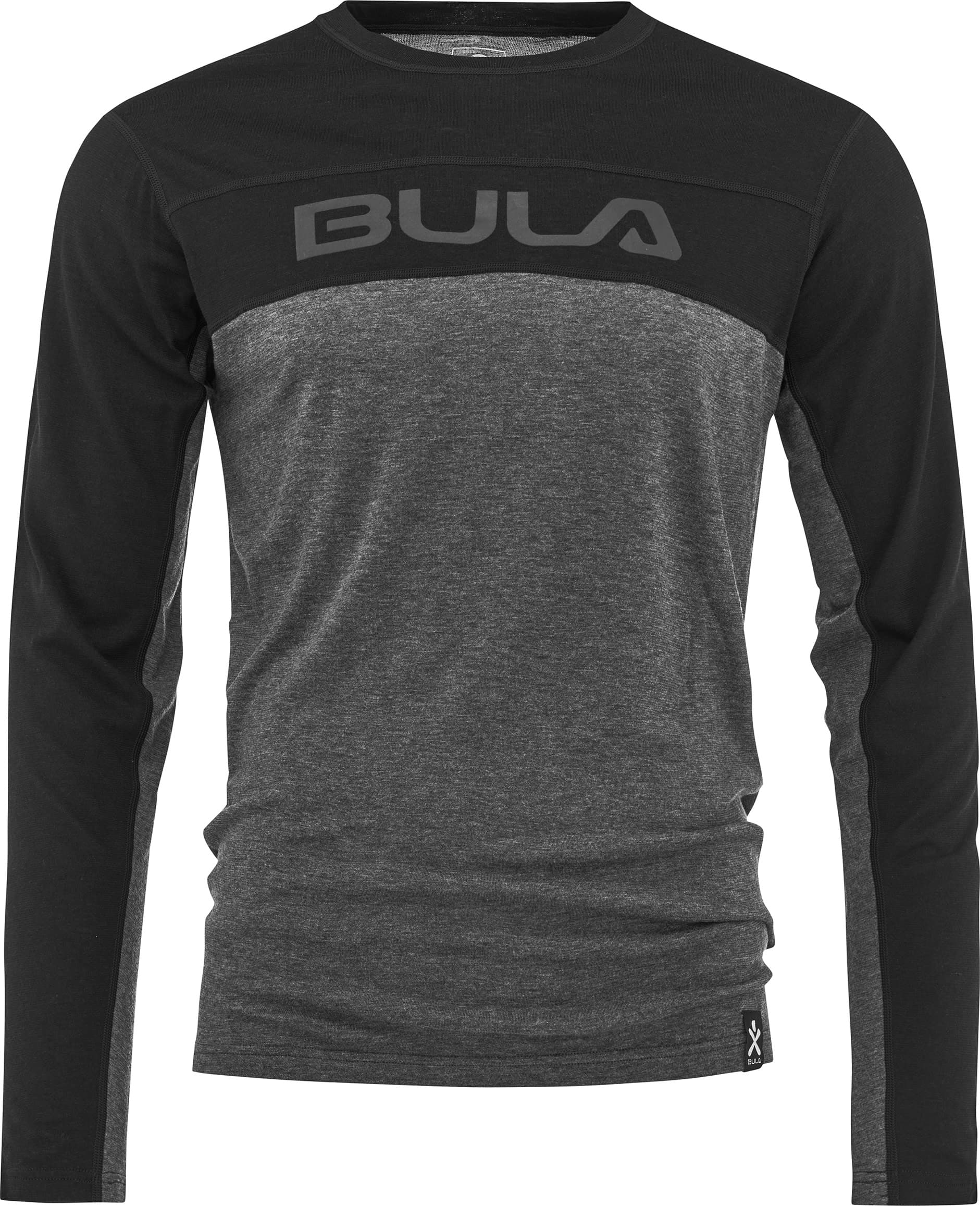 Bula Bula Men's Retro Merino Wool Crew Black