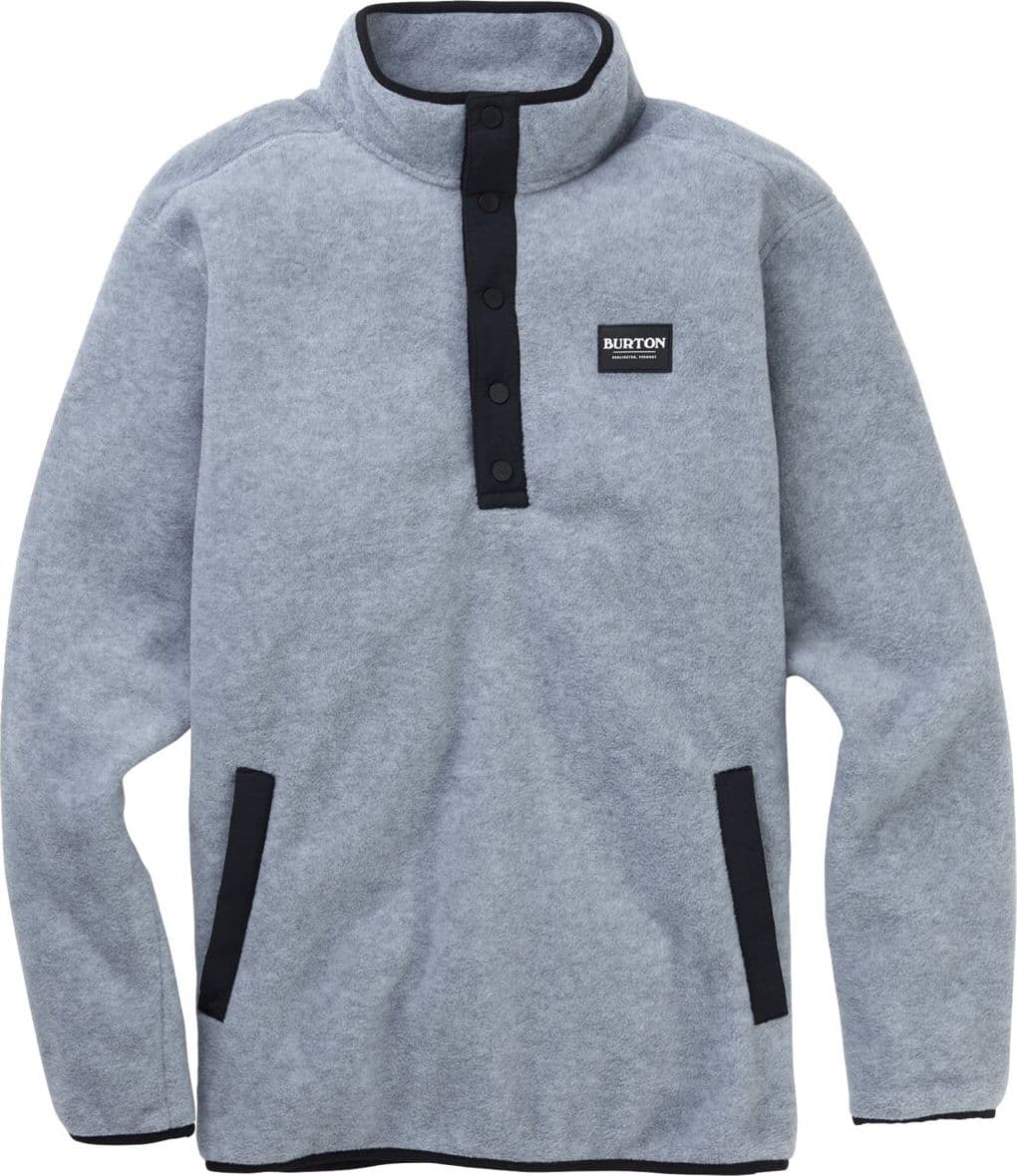 Burton Burton Men's Hearth Fleece Pullover Gray Heather