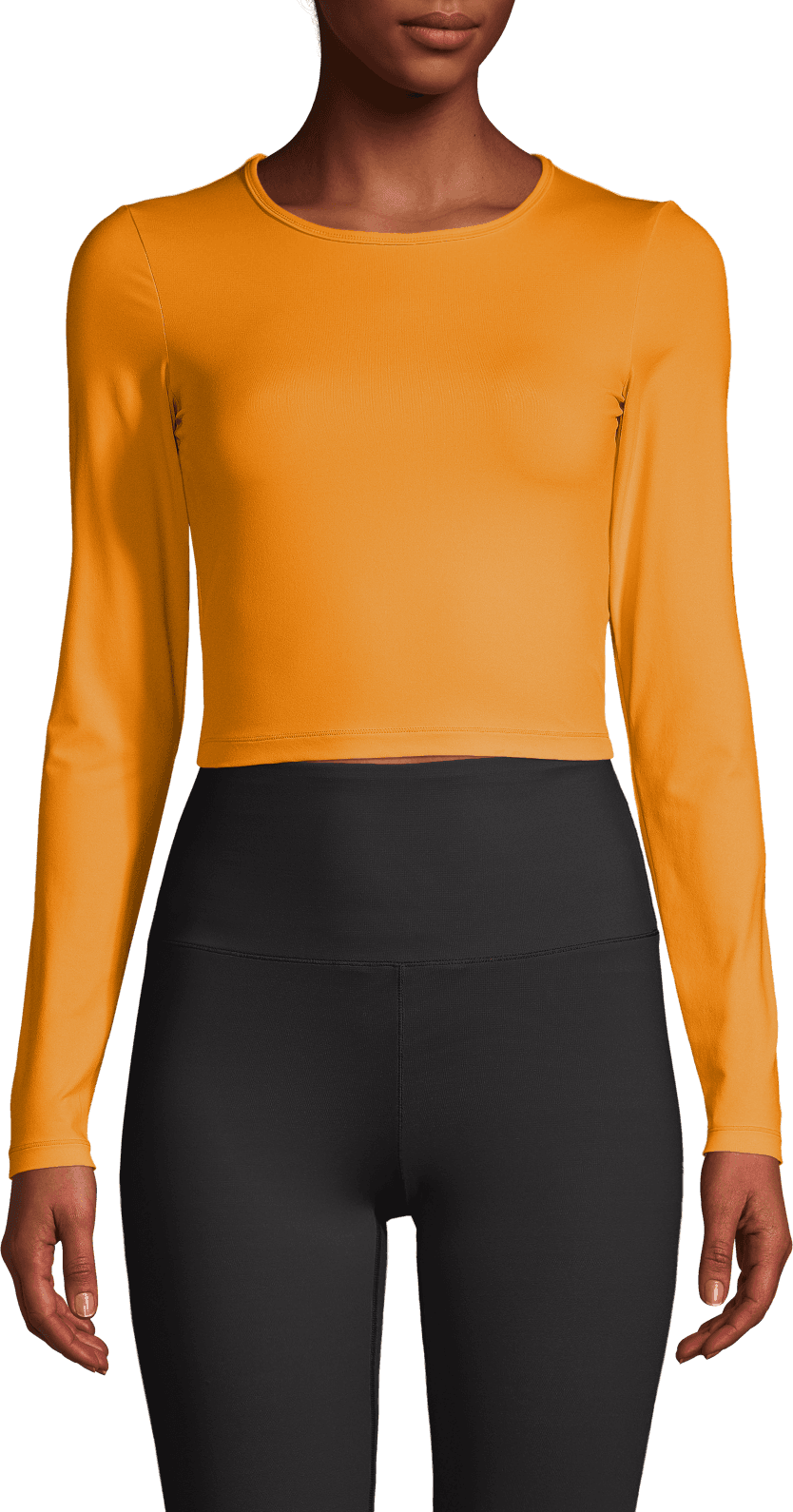 Casall Casall Women's Crop Long Sleeve Sunset Yellow