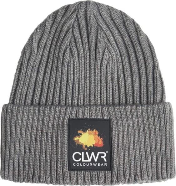 ColourWear ColourWear Badge Beanie Grey Mel