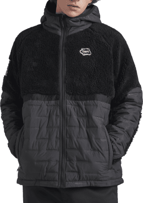 ColourWear ColourWear Men's Morph Teddy Hoodie Black