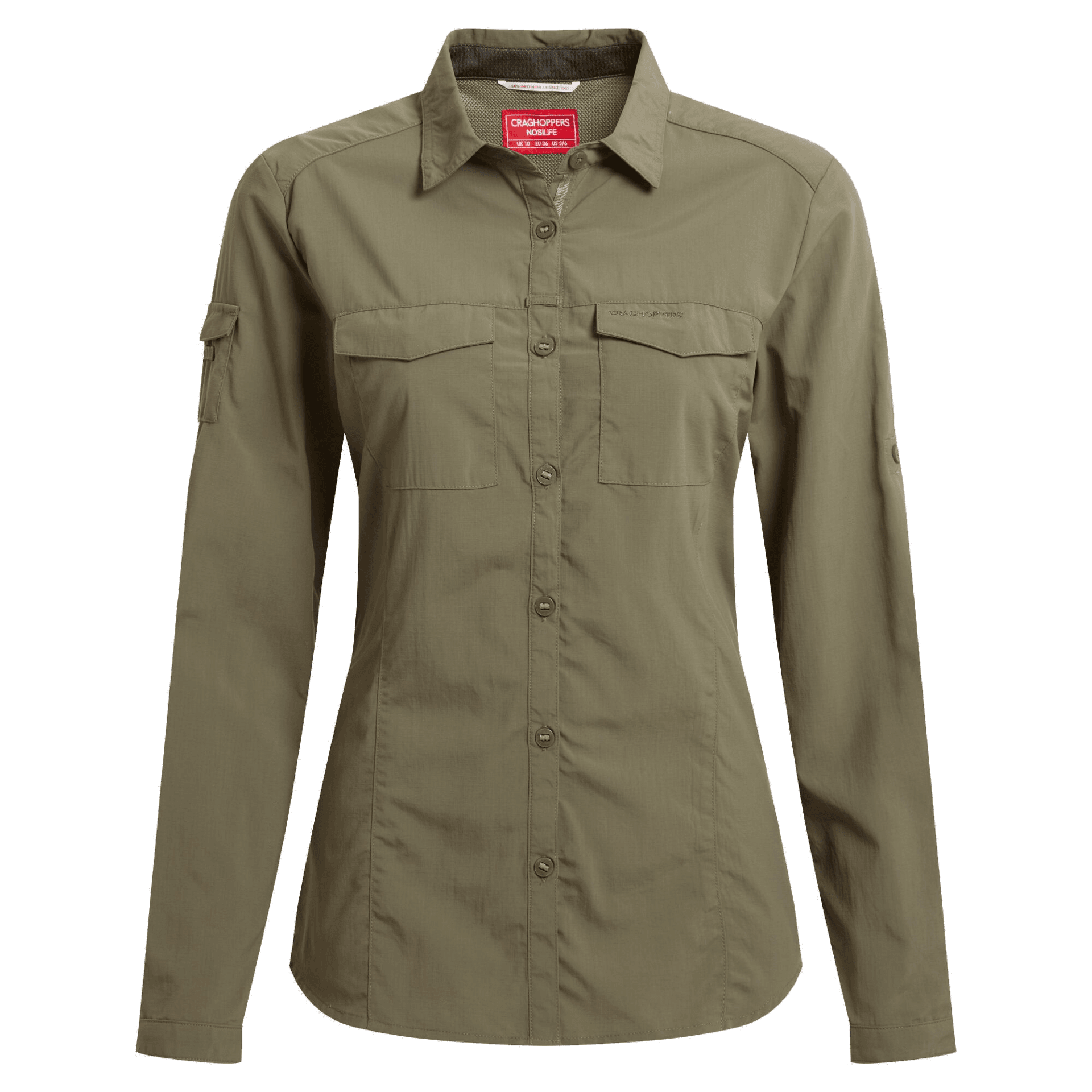 Craghoppers Craghoppers Women's Nosilife Adventure Long Sleeved Shirt III Wild Olive