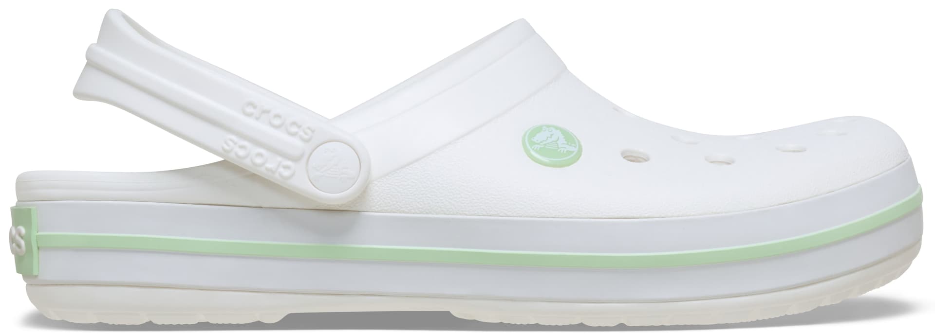 Crocs Crocs Unisex Crocband Clog White/serene Green