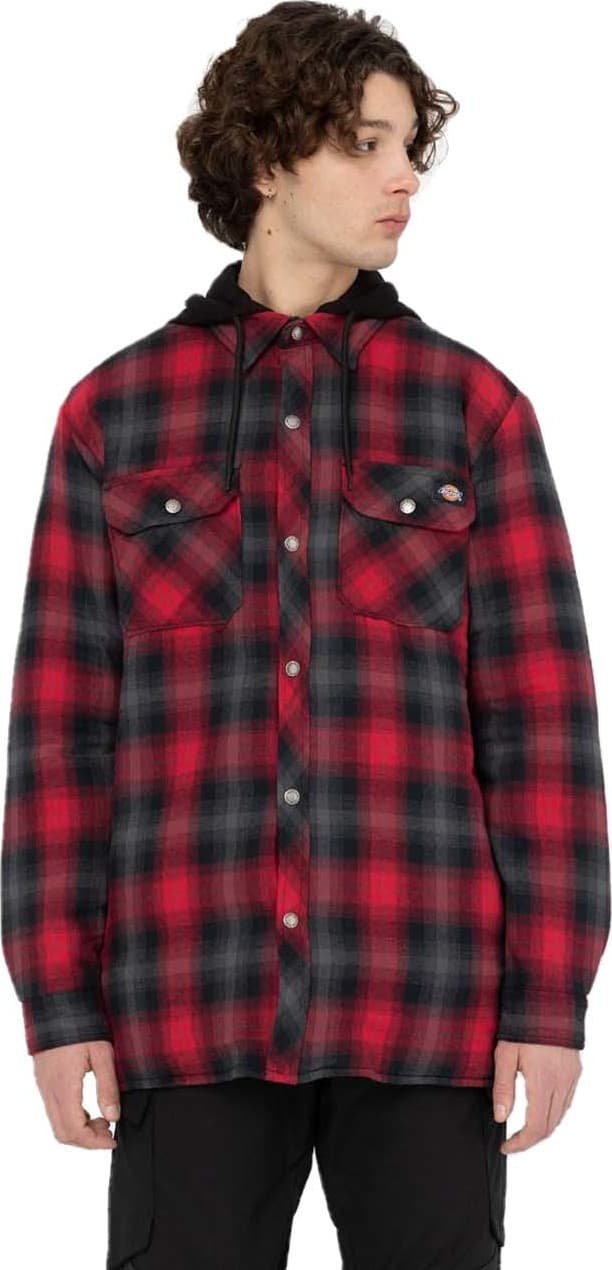 Dickies Dickies Men's Fleece Hood Flan Red/Black