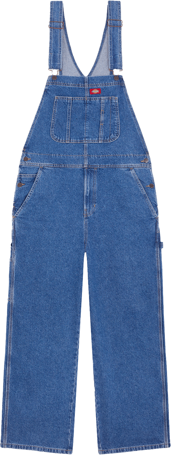 Dickies Dickies Men's Loose Denim Bib Classic Blue