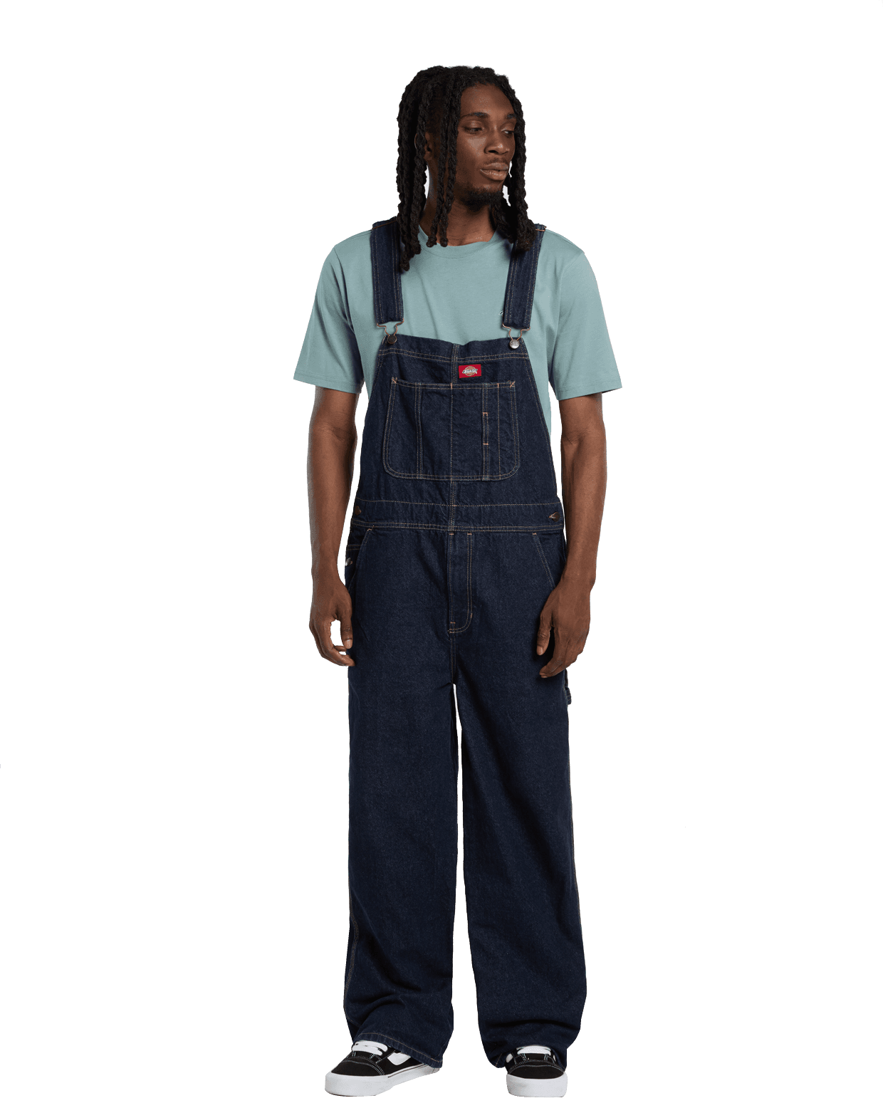 Dickies Dickies Men's Loose Denim Bib Rinsed