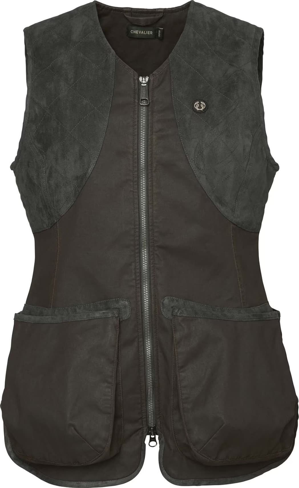 Chevalier Chevalier Women's Vintage Dogsport Vest Leather Brown