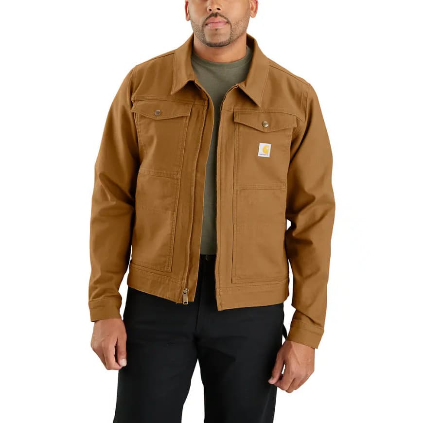 Carhartt Carhartt Men's Rugged Flex Duck Relaxed Fit Jacket  Carhartt Brown