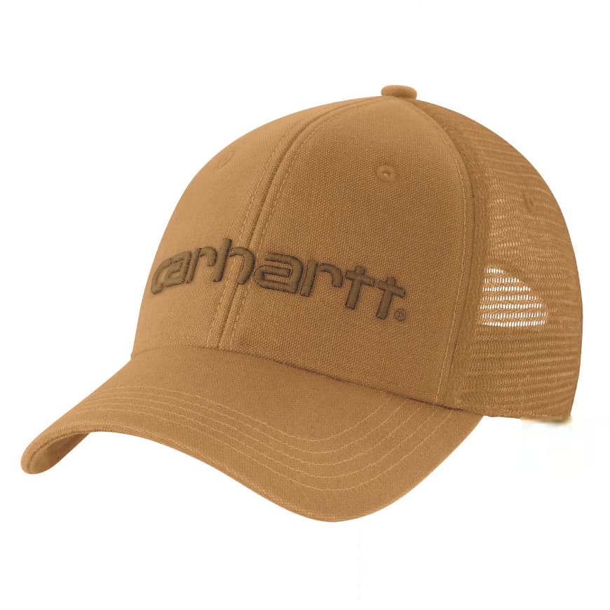 Carhartt Carhartt Canvas Mesh-Back Logo Graphic Cap Carhartt Brown/oiled Walnut