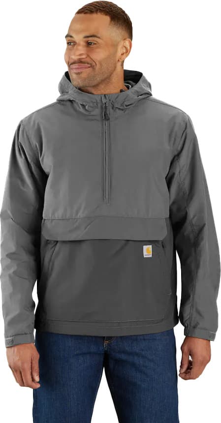 Carhartt Carhartt Men's Rain Defender Loose Fit Lightweight Packable Anorak  Steel/gravel