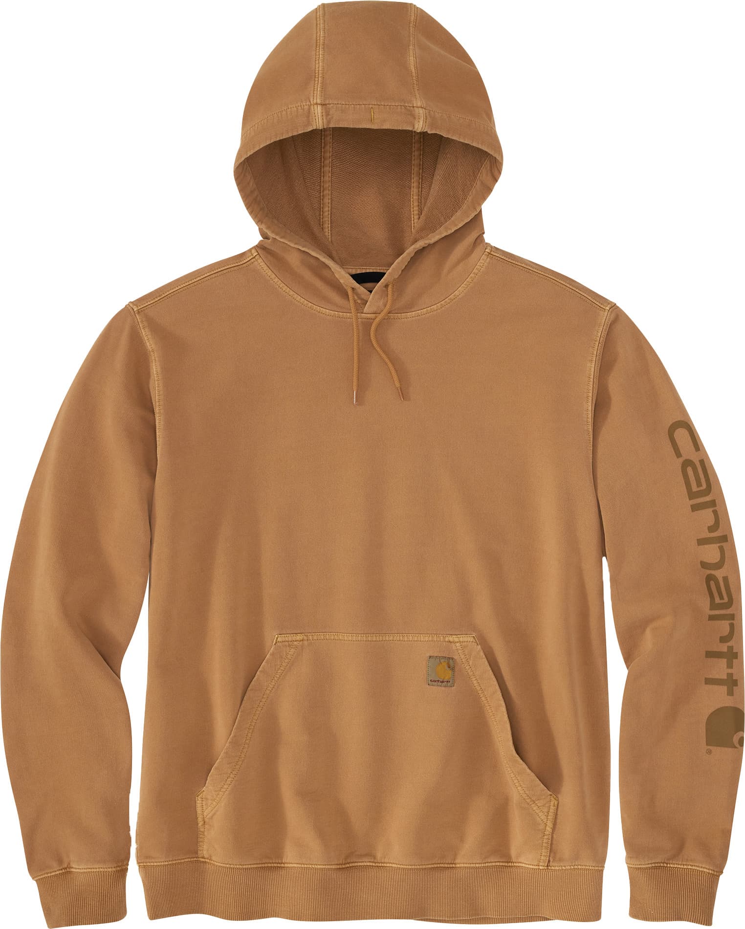 Carhartt Carhartt Men's Durham Garment Dyed Logo Sweatshirt Carhartt Brown