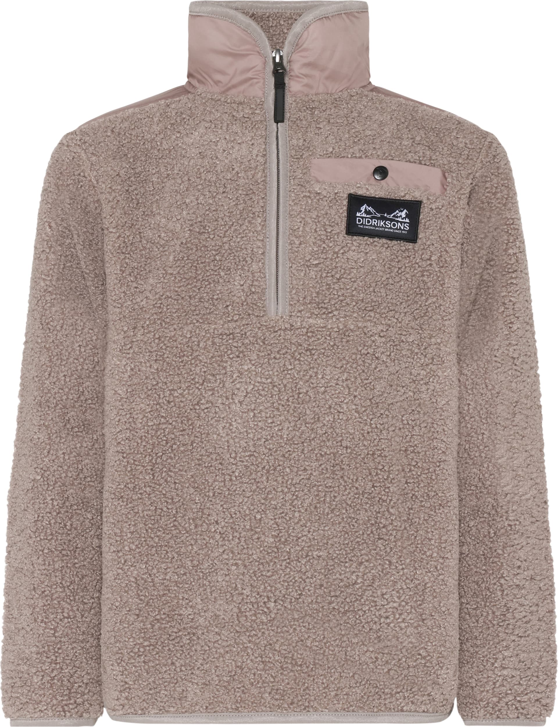 Didriksons Didriksons Kids' Exa Half Zip Ash Brown