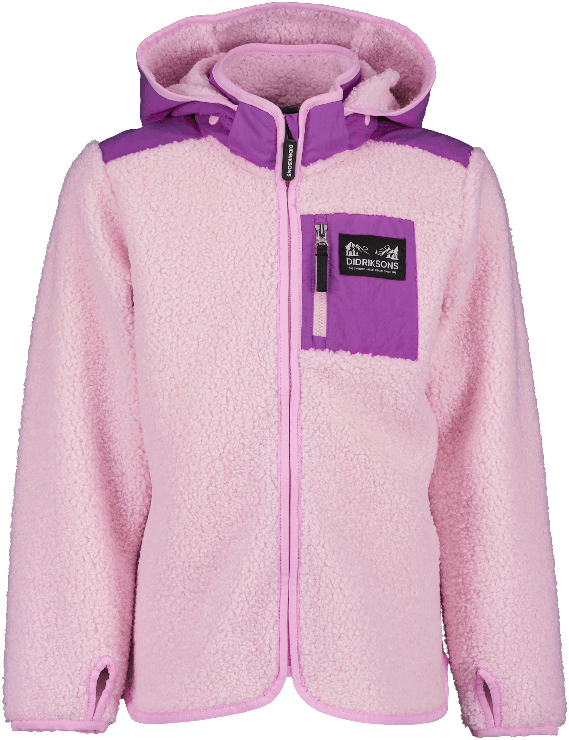 Didriksons Didriksons Kids' Exa Full Zip Orchid Pink