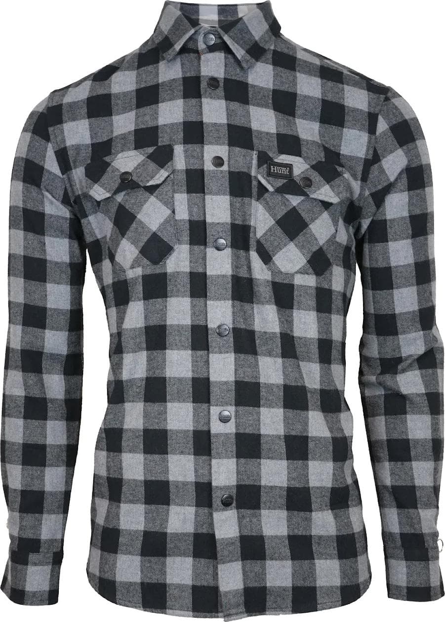Avignon Avignon Unisex AFTER Hunt Flannel Shirt Grey/Black