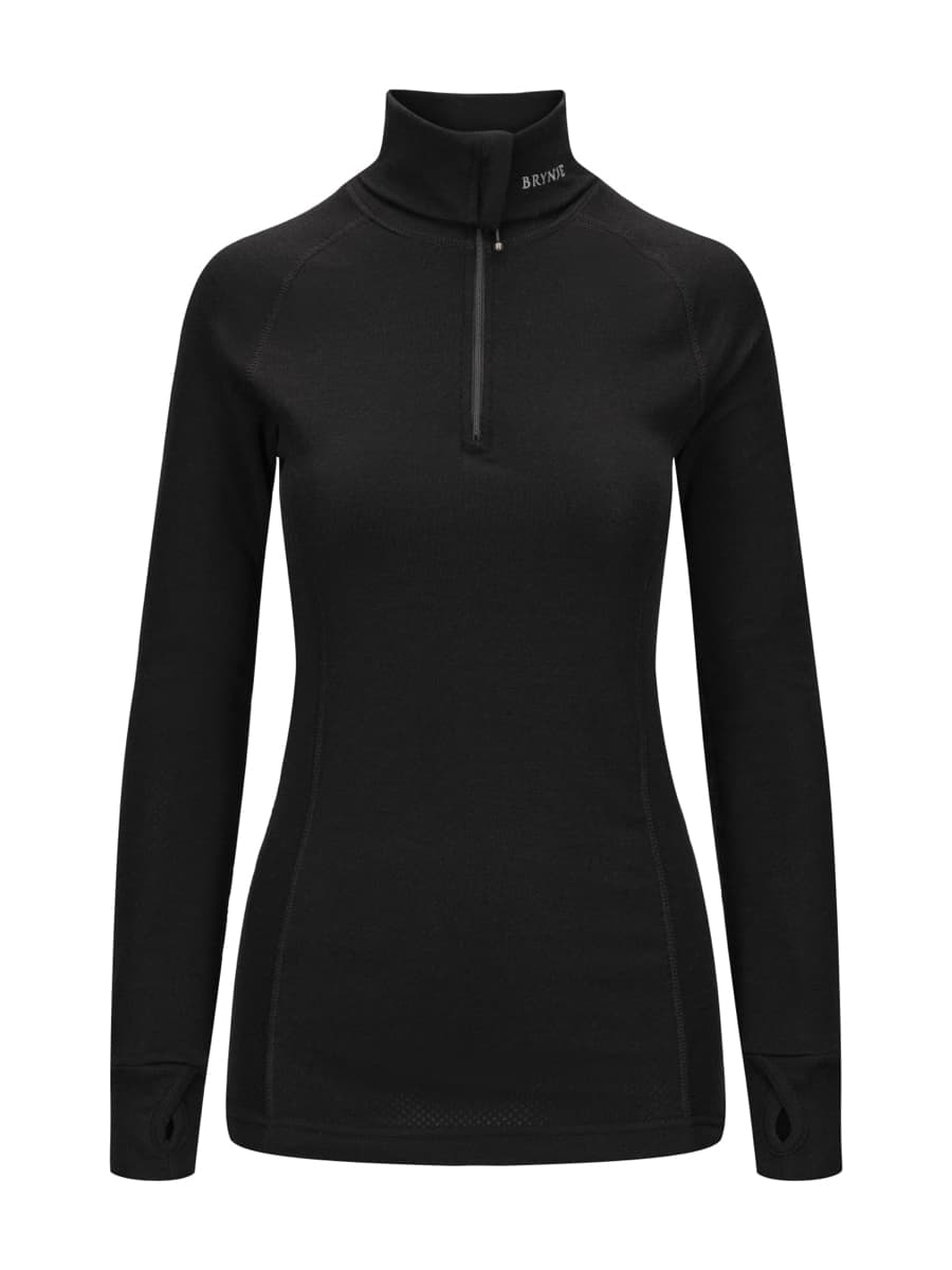Brynje Brynje Women's Arctic Zip Polo Black