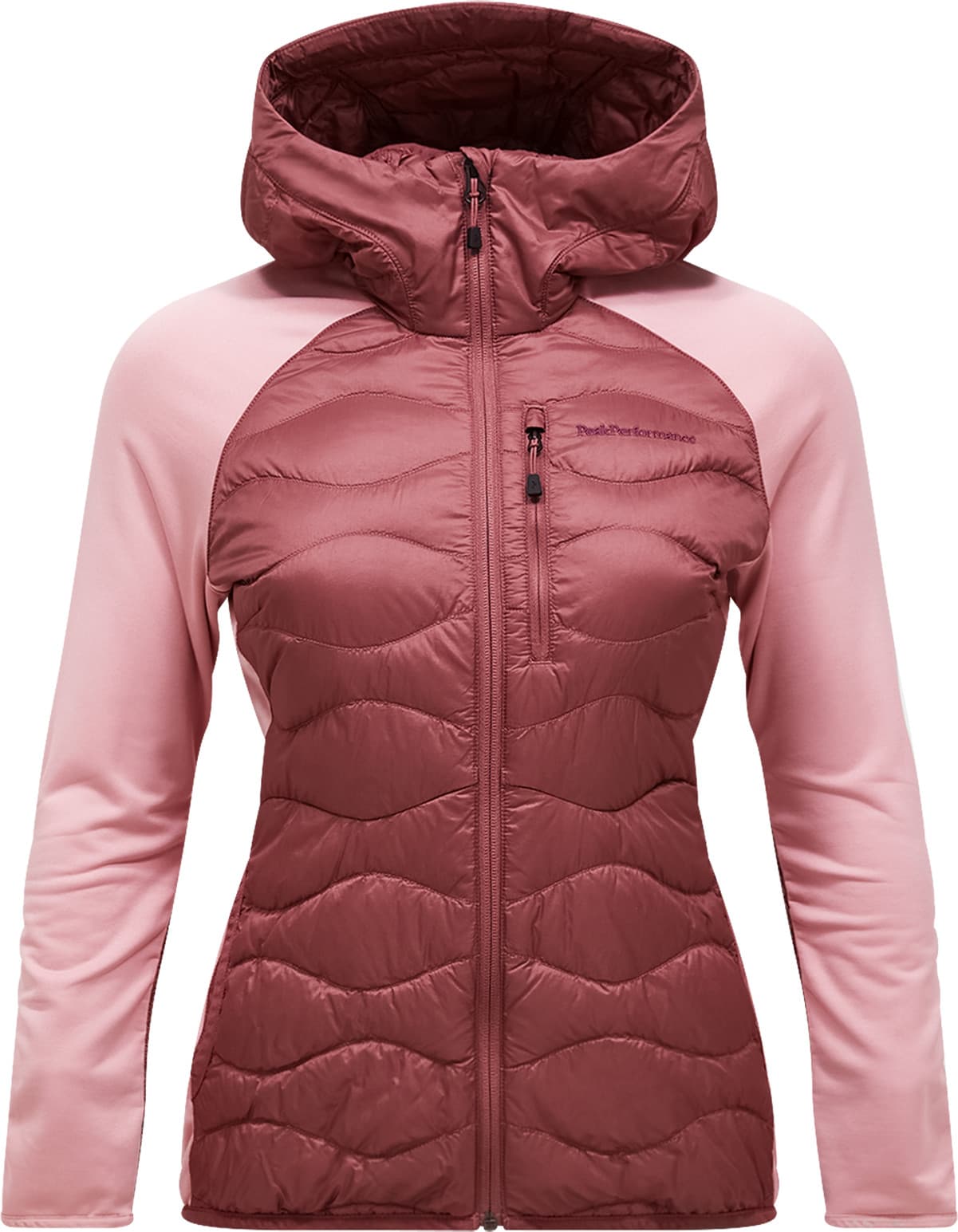 Peak Performance Peak Performance Women's Helium Down Hybrid Hood Wild Rouge