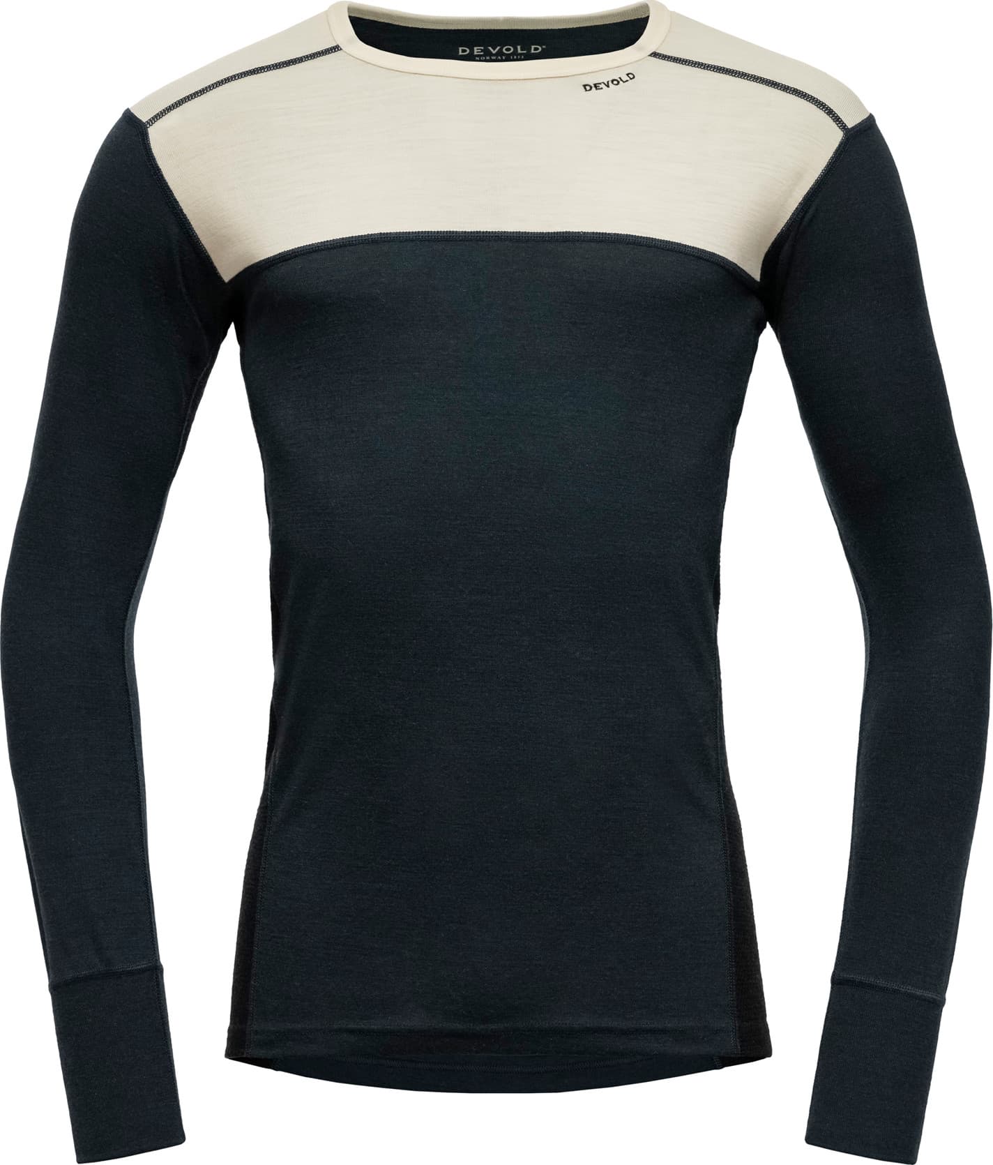 Devold Devold Men's Lauparen Merino 190 Shirt Raw White/ink/black