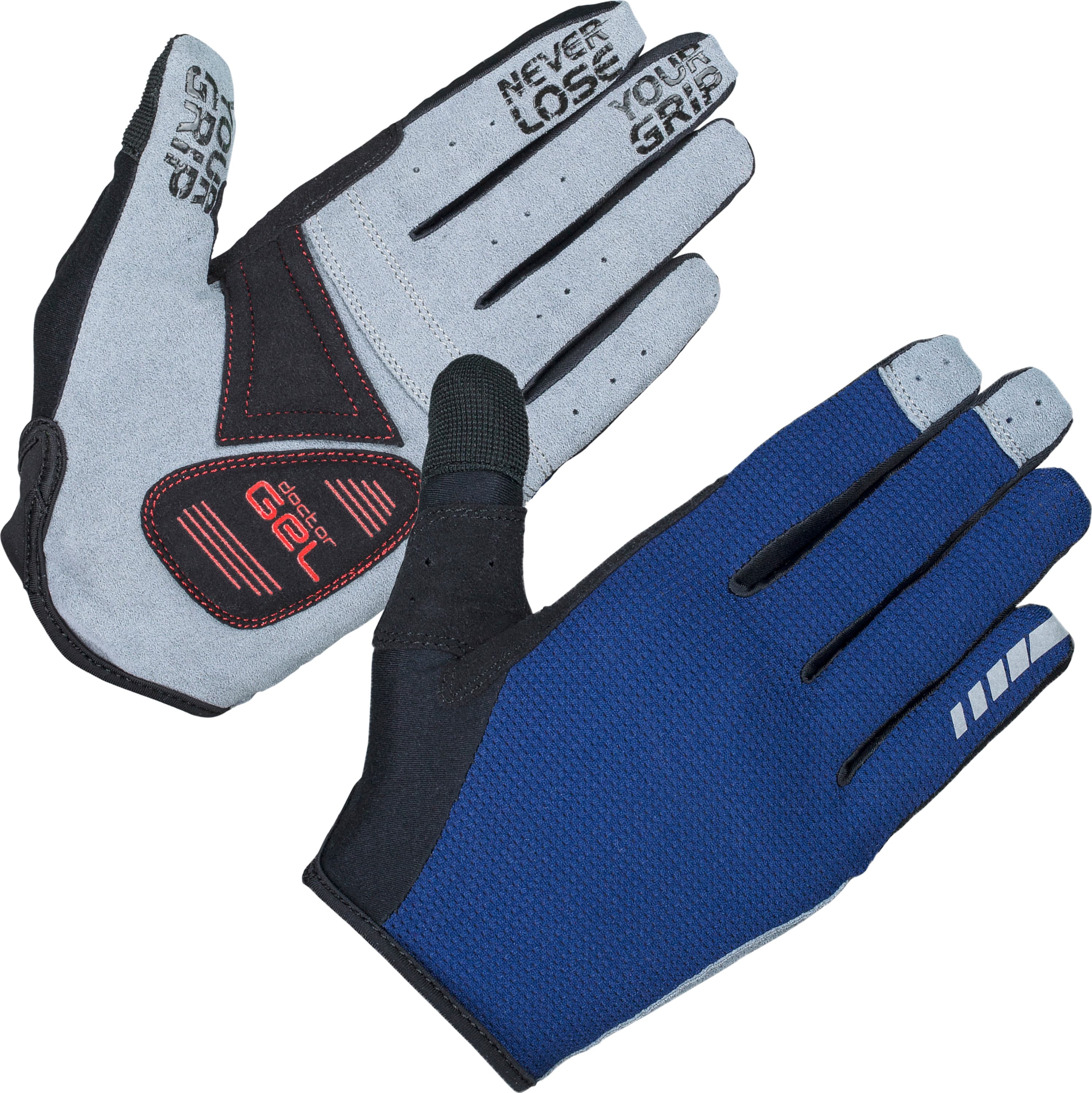 GripGrab Gripgrab Shark Padded Full Finger Glove Navy