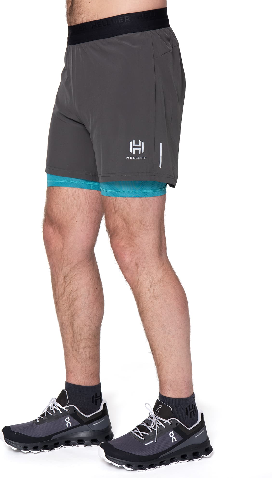 Hellner Hellner Kelva 2-in-1 Shorts Men's Asphalt