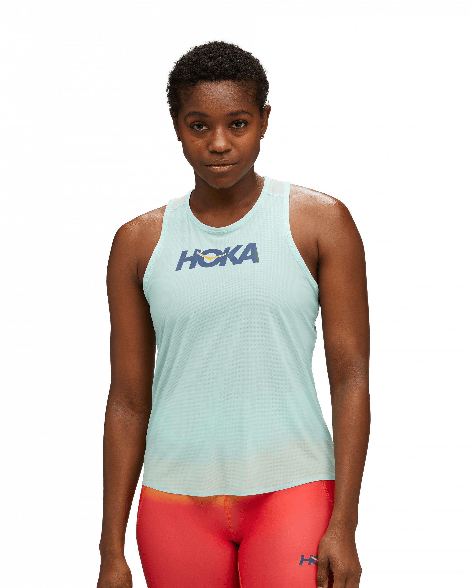HOKA Hoka Women's Airolite Run Tank  Cloudless / Marathon