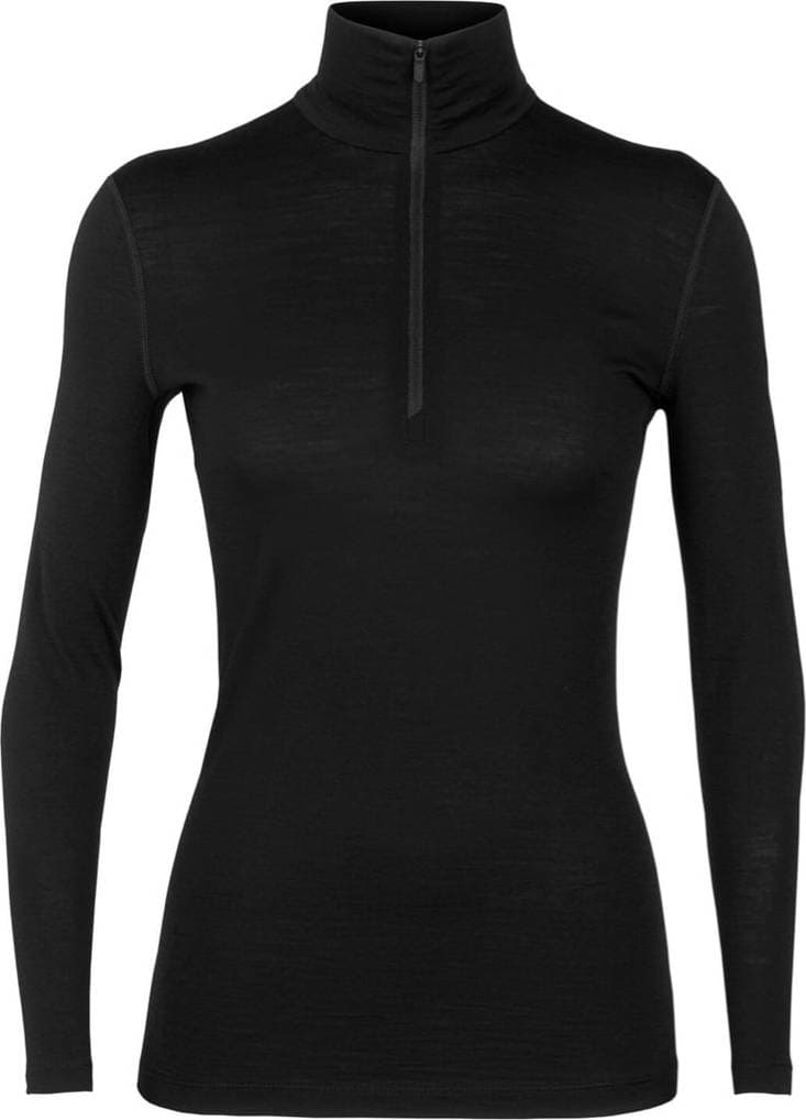 Icebreaker Icebreaker Women's 200 Oasis Longsleeve Half Zip Black