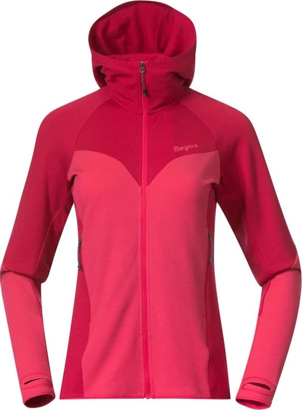 Bergans Bergans Women's Tind Merino Hood Jacket  Alpine Rose/Light Alpine Rose