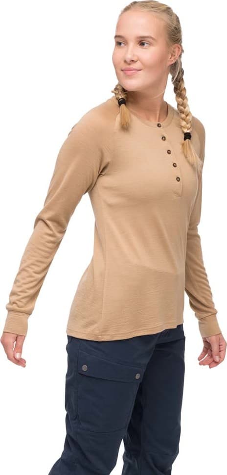 Bergans Bergans Women's Lysebu Wool Henley Warm Sand