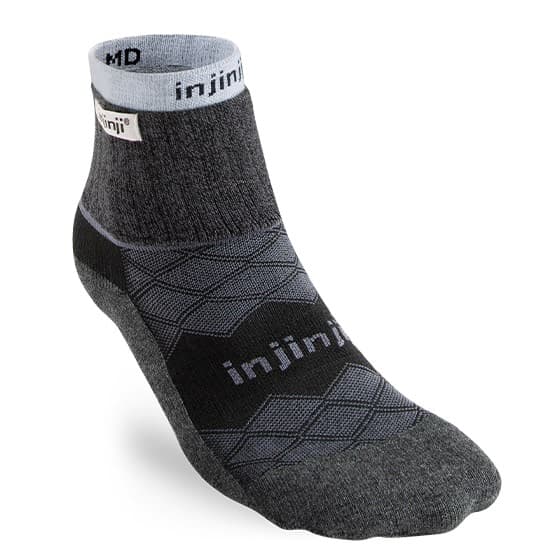 Injinji Injinji Liner+Runner Mini-Crew Black